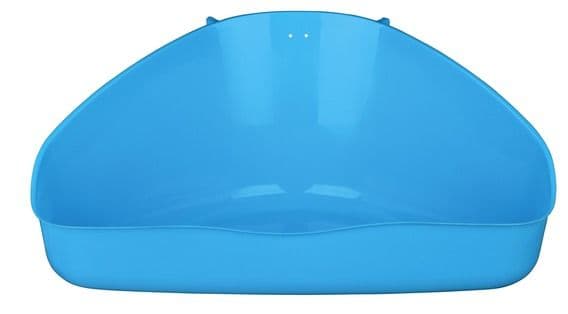 Пластиковый угловой туалет для морских свинок, кроликов, шиншилл - 36х21х30 см в Алматы и в Казахстане за 2 210 ₸