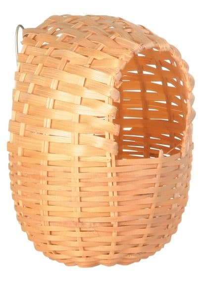 Плетеный домик для птиц из бамбука - 12х15 cм в Алматы и в Казахстане за 2 580 ₸