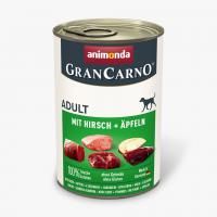 Консервы GranCarno Adult для взрослых собак с олениной и яблоками - 400 гр в Алматы и в Казахстане за 1 650 ₸