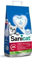 Впитывающий наполнитель Sanicat 7 Days Aloe Vera для туалета кошек - 4 литра в Алматы и в Казахстане за 3 120 ₸