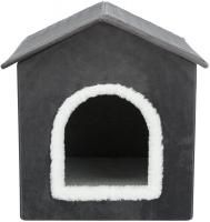 Домик Livia для кошек и собак темно-серый с белым - 38 x 41 x 44 см для собак в Алматы и в Казахстане