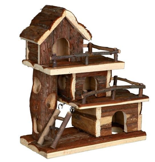 Деревянный домик-площадка с тоннелями - 25х12х30 см в Алматы и в Казахстане за 10 200 ₸