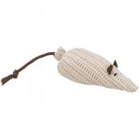 Игрушка вязаная мышка для кошек с кошачьей мятой - 12 см в Алматы и в Казахстане за 1 460 ₸