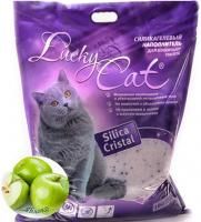 Lucky Cat силикагелевый наполнитель 22 литра яблоко в Алматы и в Казахстане за 15 900 ₸