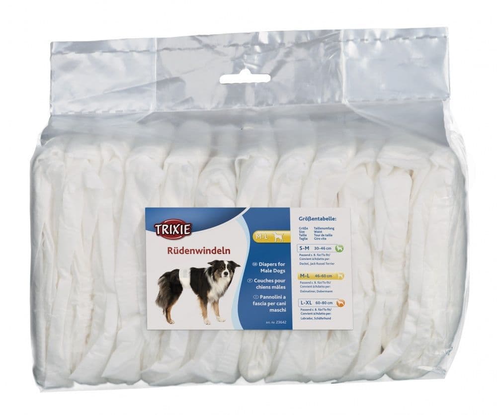 Подгузники для кобелей - M-L 12 шт за собакой в Алматы и в Казахстане