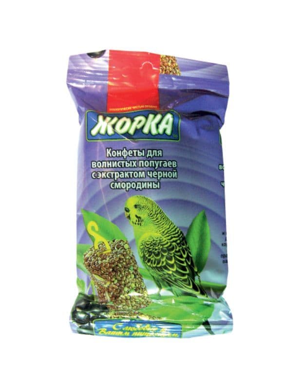 Конфеты для волнистых попугаев с черной смородиной 2 штуки, Жорка - 100 гр в Алматы и в Казахстане за 960 ₸