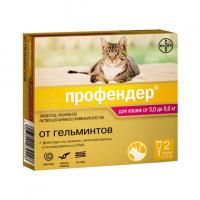 Профендер спот-он капли на холку для кошек 5 - 8 кг - 1 пипетка в Алматы и в Казахстане за 3 600 ₸