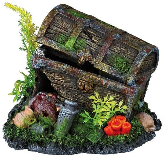 Декорация "Сундук с растениями" - 17 см в Алматы и в Казахстане за 11 590 ₸