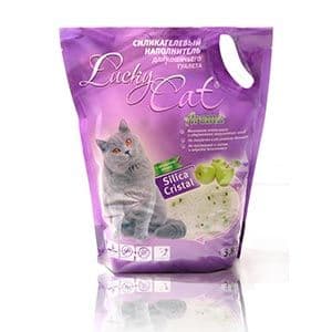 Впитывающий наполнитель Lucky Cat для туалета кошек (Яблоко) - 3.8 л в Алматы и в Казахстане за 3 150 ₸