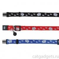 Ошейник для кошек, reflective, cat/paw motif в Алматы и в Казахстане за 1 560 ₸