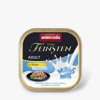 Консервы Vom Feinsten Adult для кошек курица в молочном соусе - 100 гр в Алматы и в Казахстане за 990 ₸