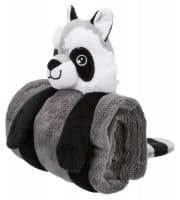 Подстилка лежак Cuddly Set для собак с игрушкой плюшевый тёмно-серый - 75 х 50 см для собак в Алматы и в Казахстане