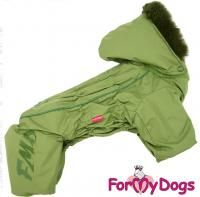 Комбинезон для собак зеленый на флисе для мальчиков - Размер 18 для собак в Алматы и в Казахстане