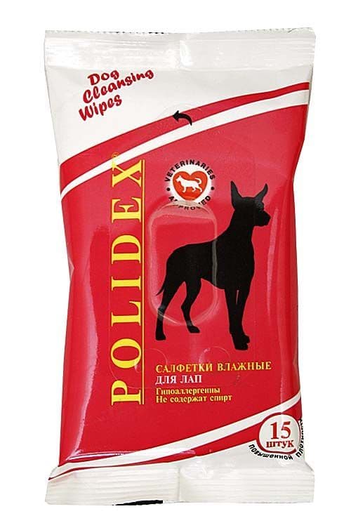 Влажные гигиенические салфетки для лап - 15 штук в Алматы и в Казахстане за 630 ₸