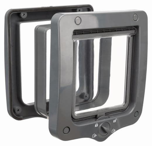 Врезная дверь для кошек с туннелем серая - 20 х 22 см в Алматы и в Казахстане за 11 030 ₸