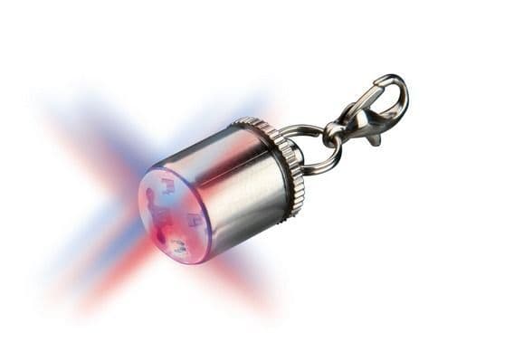 Светящийся хромированный брелок с карабином - 1 см в Алматы и в Казахстане за 1 890 ₸