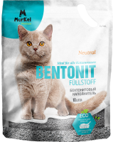 Комкующийся наполнитель Murkel  для кошачьего туалета (Нейтральный) - 8кг / 10л в Алматы и в Казахстане за 5 420 ₸