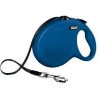 Рулетка - поводок Flexi New Classic Compact L для собак синий - до 50 кг / лента 5 м для собак в Алматы и в Казахстане