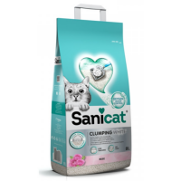 Комкующийся наполнитель Sanicat Clumping White White Rose с ароматом белой розы - 8 литров в Алматы и в Казахстане за 8 480 ₸