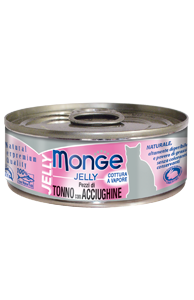 Консервы Monge Cat Jell для кошек желтоперый тунец с анчоусом в желе - 80 гр в Алматы и в Казахстане за 1 390 ₸