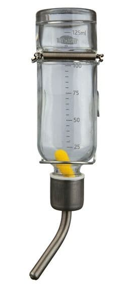 Механическая стеклянная поилка для хомяков и мышек - 125 мл в Алматы и в Казахстане за 3 450 ₸