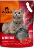 Комкующийся наполнитель Murkel для кошачьего туалета (Клубника) - 4кг / 5л в Алматы и в Казахстане за 2 730 ₸