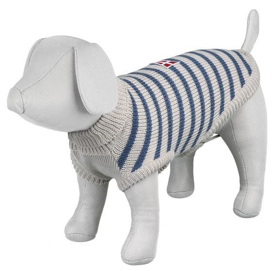 Пуловер шерстяной Milton для собак серо-голубой XS - 36 х 27 см для собак в Алматы и в Казахстане