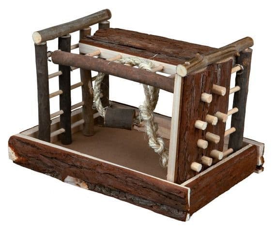 Деревянная площадка скалолазания для грызунов - 29х19х19 см в Алматы и в Казахстане за 6 830 ₸