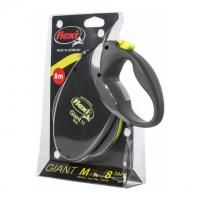 Рулетка Flexi Neon Giant, M, для собак до 25 кг, лента 8 м для собак в Алматы и в Казахстане