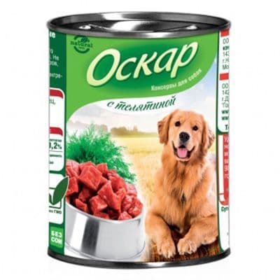 Консерва с телятиной для собак - 750 гр в Алматы и в Казахстане за 1 530 ₸