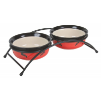 2 керамические миски на металлической подставке  - 2 х 250 мл для собак в Алматы и в Казахстане