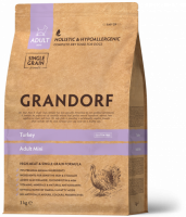 Сухой корм GRANDORF DOG Turkey MINI для собак мини пород индейка - 3 кг в Алматы и в Казахстане за 18 720 ₸
