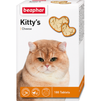 Кормовая добавка Kitty's + Cheese для кошек с сыром - 75 таблеток в Алматы и в Казахстане за 2 430 ₸