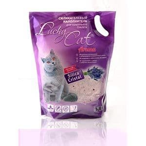 Впитывающий наполнитель Lucky Cat для туалета кошек (Лаванда) - 3.8 л в Алматы и в Казахстане за 3 150 ₸