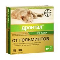 Антигигельментик Дронтал для кошек - 1 таблетка в Алматы и в Казахстане за 1 660 ₸