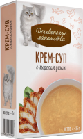 Лакомство крем-суп «Крем-суп с морским угрём», Деревенские Лакомства, для кошек, с курицей, 35 г, 4 шт в Алматы и в Казахстане за 2 310 ₸