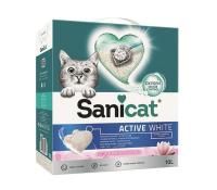Комкующийся наполнитель Sanicat Active White Lotus Flower Fragrance с ароматом лотоса - 10 литров в Алматы и в Казахстане за 11 300 ₸