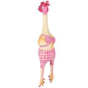 Игрушка курица в купальнике со звуком и флисовым заполнением для собак - 48 см в Алматы и в Казахстане за 8 360 ₸