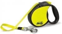 Рулетка Flexi New Neon L для собак жёлтый неон - до 50 кг / лента - 5 м для собак в Алматы и в Казахстане