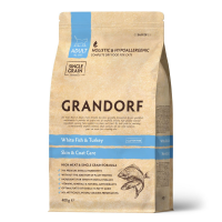 Grandorf White Fish & Turkey Adult Indoor для кошек с проблемной кожей и шерстью белая рыба с индейкой - 400 гр в Алматы и в Казахстане за 4 680 ₸