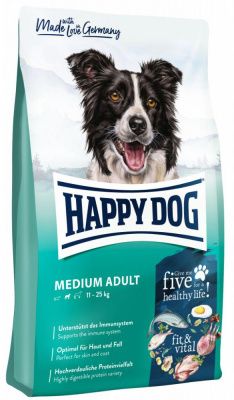 Корм для собак Happy Dog Fit & Vital Medium Adult, для взрослых собак, 4 кг в Алматы и в Казахстане за 12 280 ₸