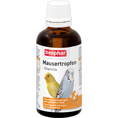 Кормовая добавка Mausertropfen для птиц при недостатке витаминов и минералов, Beaphar - 50 мл  в Алматы и в Казахстане за 3 320 ₸
