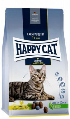 Корм для кошек Happy Cat Culinary Land Geflugel, для взрослых кошек, с птицей свободного выгула, 1,3 кг в Алматы и в Казахстане за 6 290 ₸