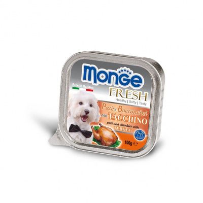 Паштет Monge Fresh для собак (Индейка) - 100 г в Алматы и в Казахстане за 900 ₸
