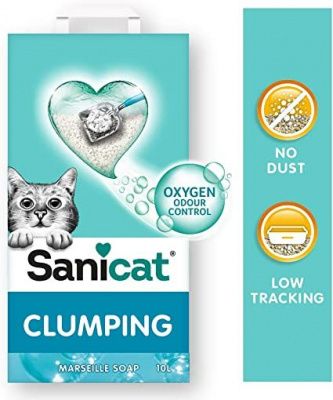 Комкующийся наполнитель Sanicat Clumping Marseille Soap с ароматом марсельского мыла - 16 литров в Алматы и в Казахстане за 11 780 ₸