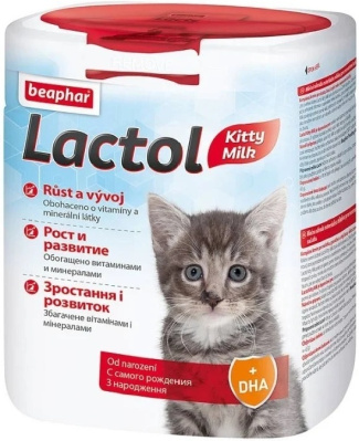 Заменитель молока Beaphar Lactol Kitty Milk для новорожденных котят - 500 гр в Алматы и в Казахстане за 14 670 ₸