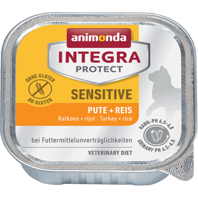 Консервы Integra Protect Sensitive для кошек и рисом при пищевой аллергии с индейкой - 100 гр в Алматы и в Казахстане за 1 310 ₸
