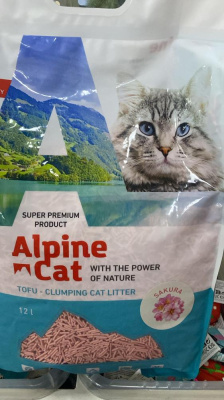 Гранулированый наполнитель Тофу (Alpine Cat) сакура 12л в Алматы и в Казахстане за 7 950 ₸