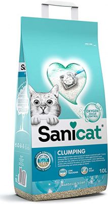 Комкующийся наполнитель Sanicat Clumping Marseille Soap с ароматом марсельского мыла - 16 литров в Алматы и в Казахстане за 11 780 ₸