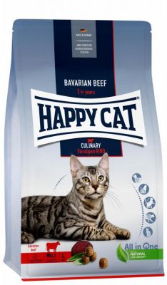 Корм для кошек Happy Cat Culinary Voralpen Rind, для взрослых кошек, с баварской говядиной, 1,3 кг в Алматы и в Казахстане за 6 290 ₸
